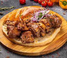 Шашлык из свинины в хлебе