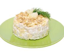 Куриный салат с ананасом
