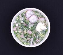 Окрошка с белым квасом