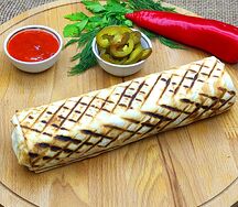 Острая шаурма с курицей