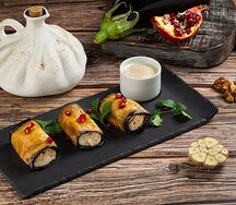 Рулетики из баклажанов