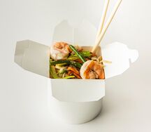 Удон с креветками