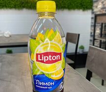 Холодный чёрный чай Lipton со вкусом лимона