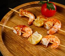 Шашлычок с креветками