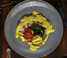 Куриная грудка с овощами гриль