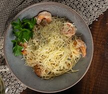 Паста с креветками