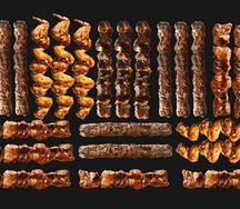 Много шашлыка