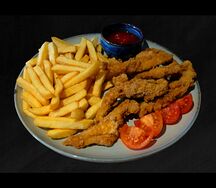 Куриные наггетсы с пюре или картофелем фри