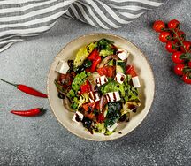 Салат Овощной с брынзой