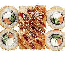 Лосось в шубе темпура