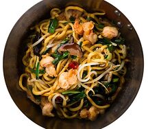 Лапша с креветкой