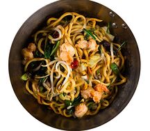 Лапша с морепродуктами