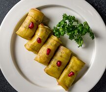 Рулетики из баклажанов