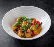 Салат с хрустящими шампиньонами