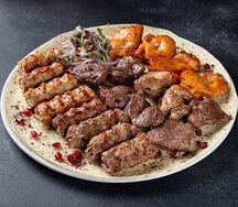 Ассорти шашлыков из курицы, баранины, индейки