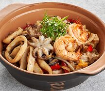 Рисовая лапша с морепродуктами