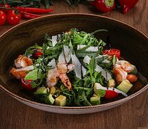 Салат Рукола с креветками