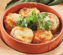 Грибы с сыром сулугуни 