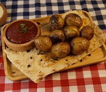 Шашлычок из картошки на мангале