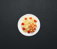 Салат Цезарь с креветками