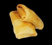 Блины с арахисом и карамелью