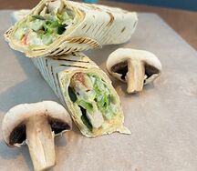 Грибная шаверма в сливочном соусе