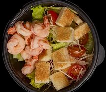 Салат Цезарь с креветкой