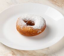 Пончик с сахарной пудрой