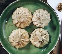 Хинкали со свининой и говядиной