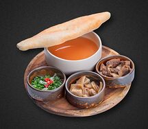 Хаш с пури и телятиной