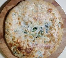 Хачапури с сыром и зеленью