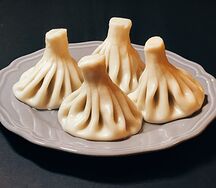 Хинкали с грибами и картофелем