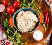 Вареники с капустой и беконом