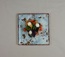Салат с хрустящими баклажанами