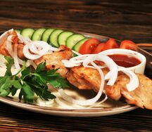 Шашлык из куриного филе