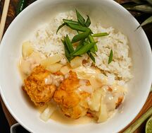 Курица в кокосово-ананасовом соусе