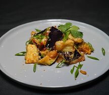 Салат Хрустящие баклажаны