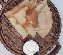 Блинчики со сметаной