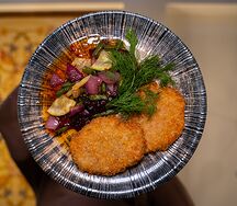 Мини-шницели с овощами
