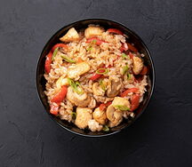 Тяхан с курицей