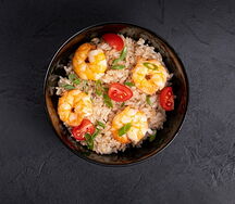 Тяхан с креветкой