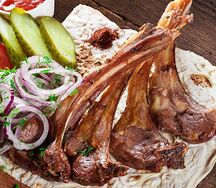 Шашлык из бараньей корейки