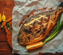 Дорадо на мангале