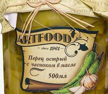 Перец острый с чесноком в масле Artfood