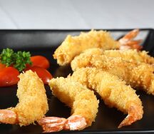 Тигровые креветки в кляре