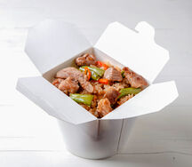 Свинина с рисом в соусе терияки