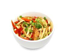 Пшеничная лапша Удон с курицей