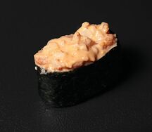 Гункан с тигровой креветкой