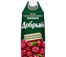 Сок Добрый Вишня (яблоко, черноплодная рябина)