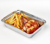Шашлык из корейки с картофелем фри